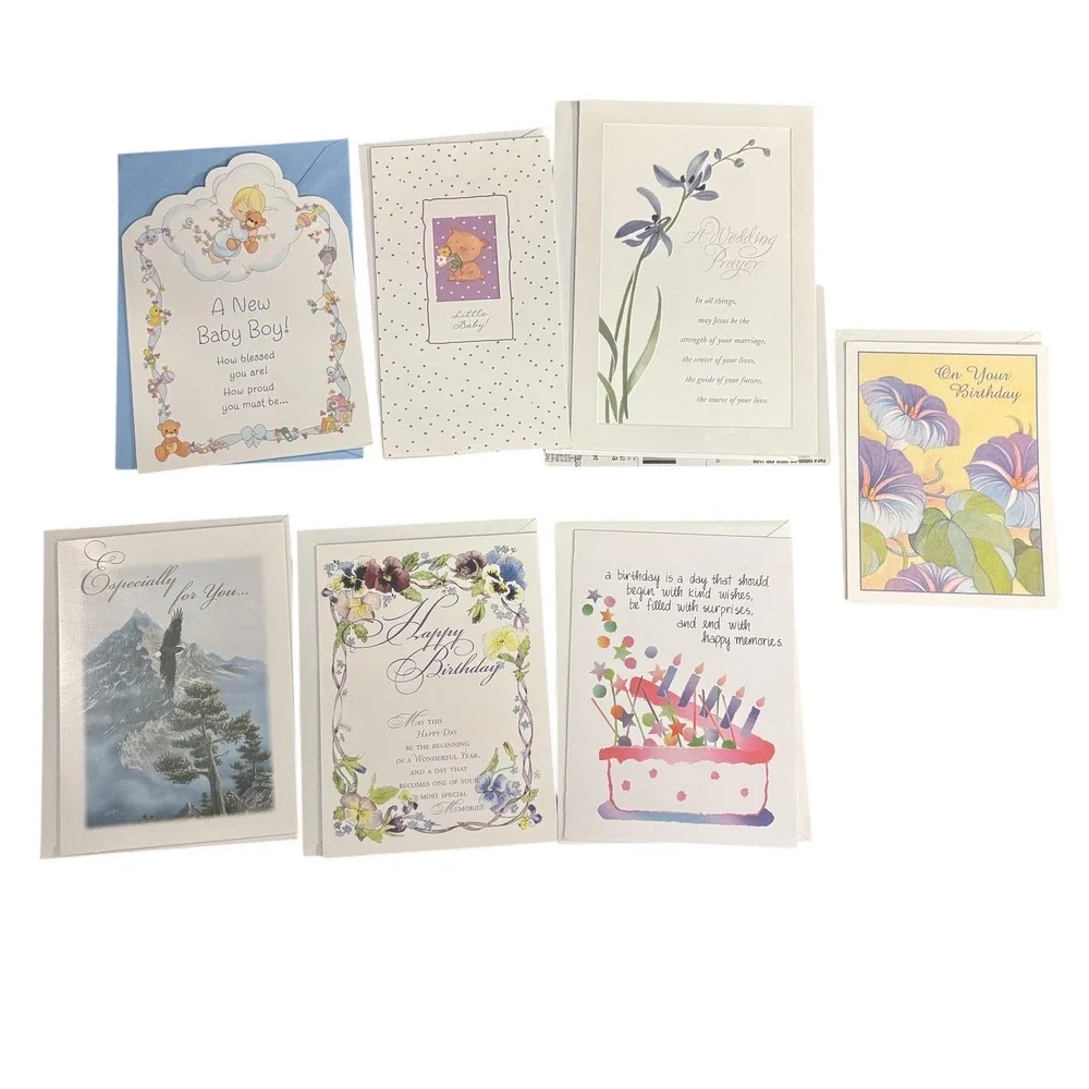 Lot of 20 Assorted Greeting Cards Lot Birthday Get Well Baby Occasions‎ Mixed